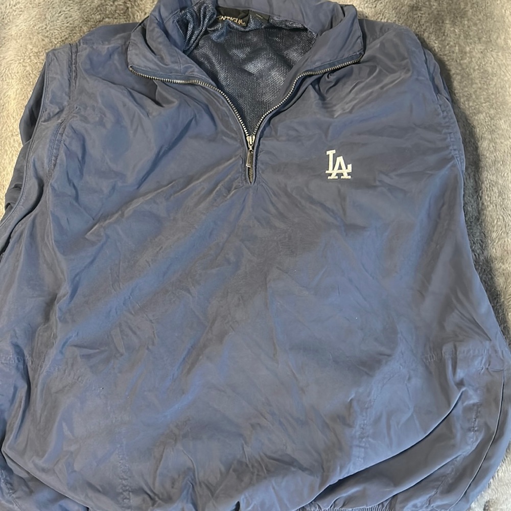 Men’s antique los angles xl windbreaker/zip off shoulder vest combo